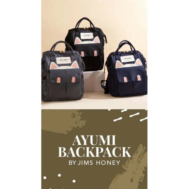 AYUMI BACKPACK ORIGIANAL JIMSHONEY Rp.319.000 SALE jadi Rp. 223.000