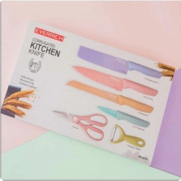 Pisau Set / Pisau Dapur /Kitchen Knife Set Multicolor Elegan