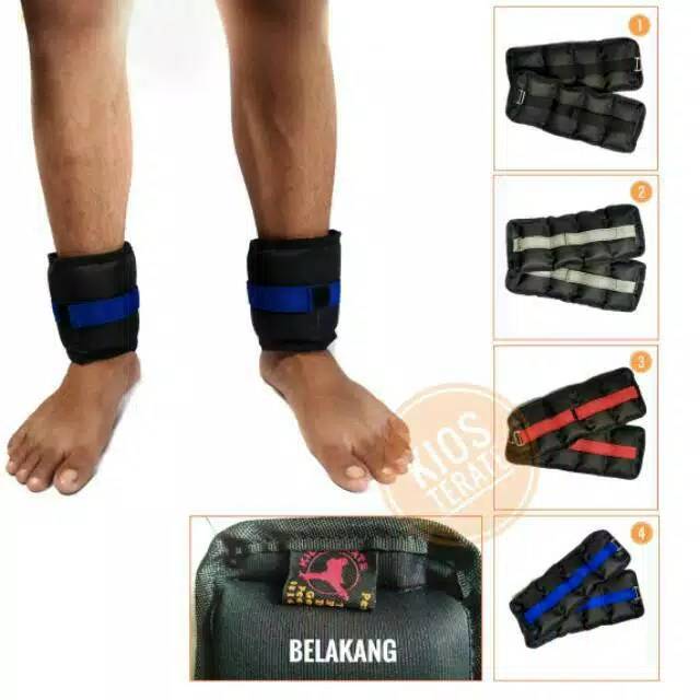 Pemberat kaki 1kg bendel kaki fitness Penguat otot kaki beban olahraga