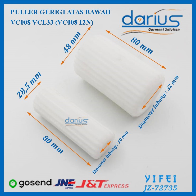 Puller Gerigi Karet SIRUBA VCL33 VC 008/ VC-008/ VC008 12N/YIFEI-72735