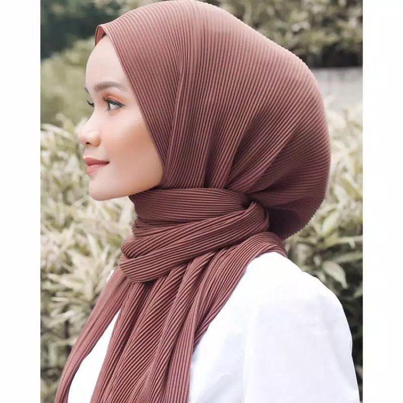 1KG MUAT 8PCS | PASHMINA PLEATED PLISKET INSTAN HIJAB DAILY HITS OOTD FASHION SELEBGRAM MUSLIMAH