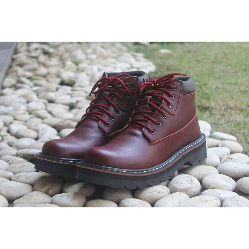 Sepatu Boots tinggi Pria Model Terbaru BM Black Stone Original Sepatu Boots Rocker Sepatu Boots Anak