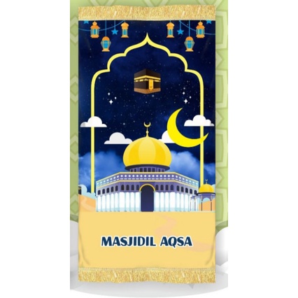 Sajadah Anak Custom New Motif-Masjidil Aqsa