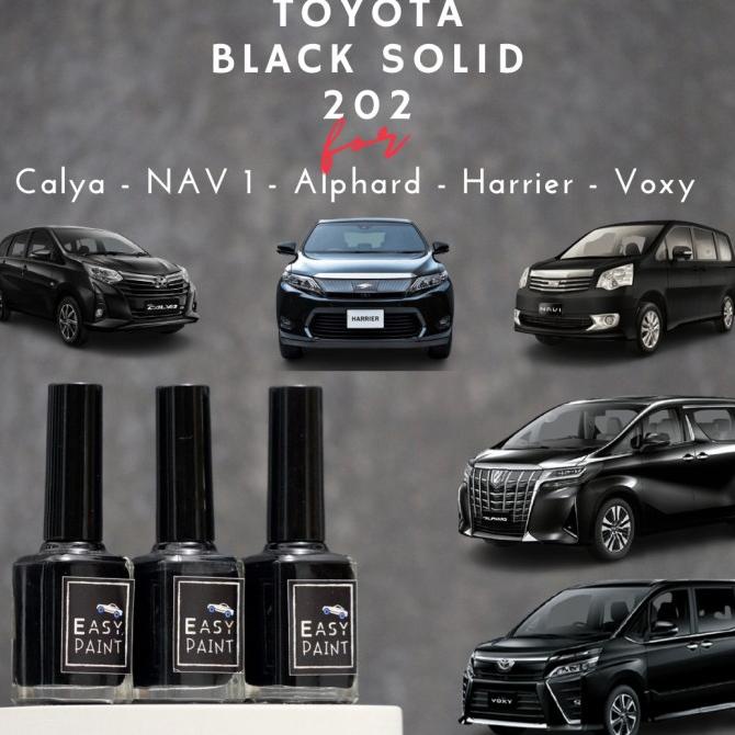 Cat Oles Toyota Black Solid 202 - Nav 1, Calya, Voxy, Alphard, Harrier
