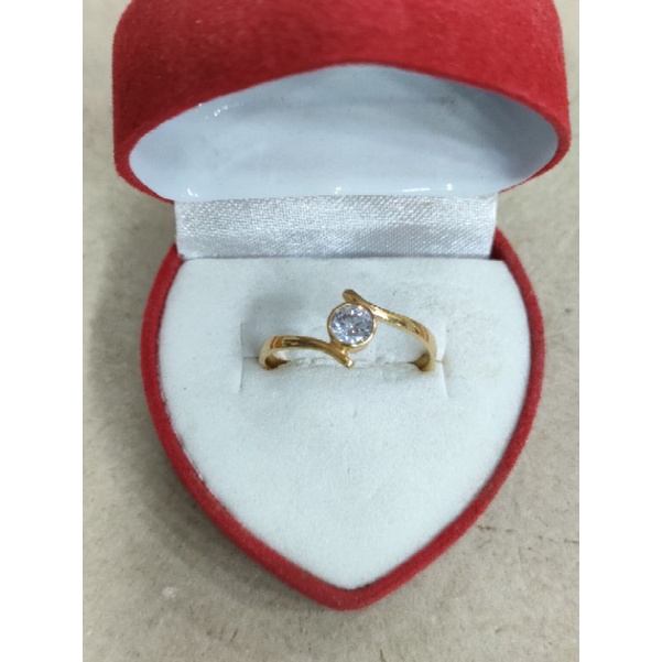 cincin mata 1 putih variasi 1 gram emas muda