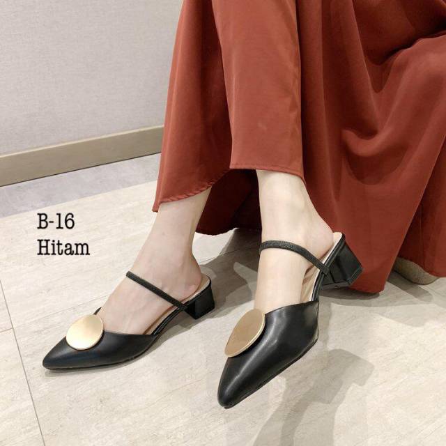 Heels wanita impor Classic Korea#B-16