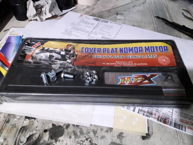 Tatakan plat motor standar samsat 2pcs