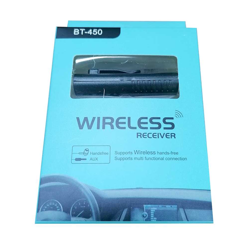 EASYIDEA Wireless Bluetooth Audio Receiver Adapter 3.5mm - BT-450-Hitam