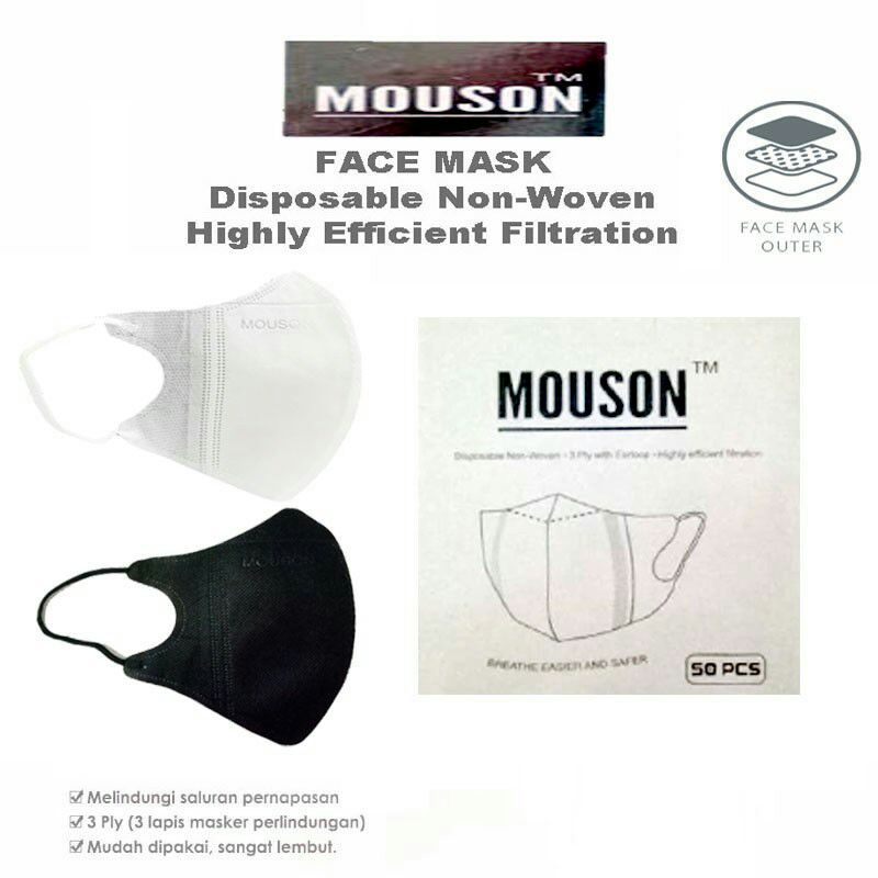 Masker Duckbill Mouson 4 ply isi 50 pcs Semarang/DUCKBILL MOUSON PREMIUM