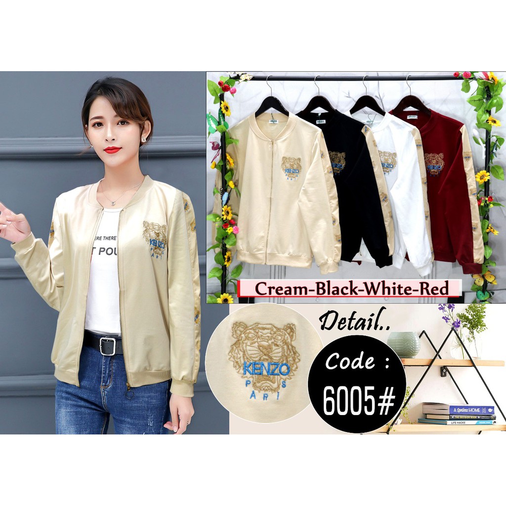 JAKET FASHION KENZO BORDIR LIST IMPORT