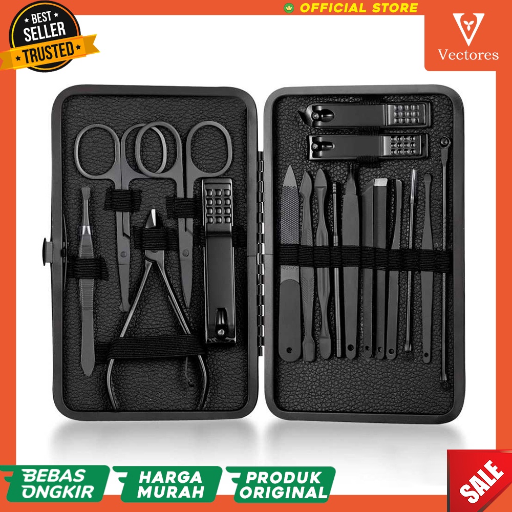 [ORIGINAL] Set kit Alat Perlengkapan Manicure Pedicure Cutters Nail Gunting Perawatan Kuku Manikur Pedikur Murah Terbaru