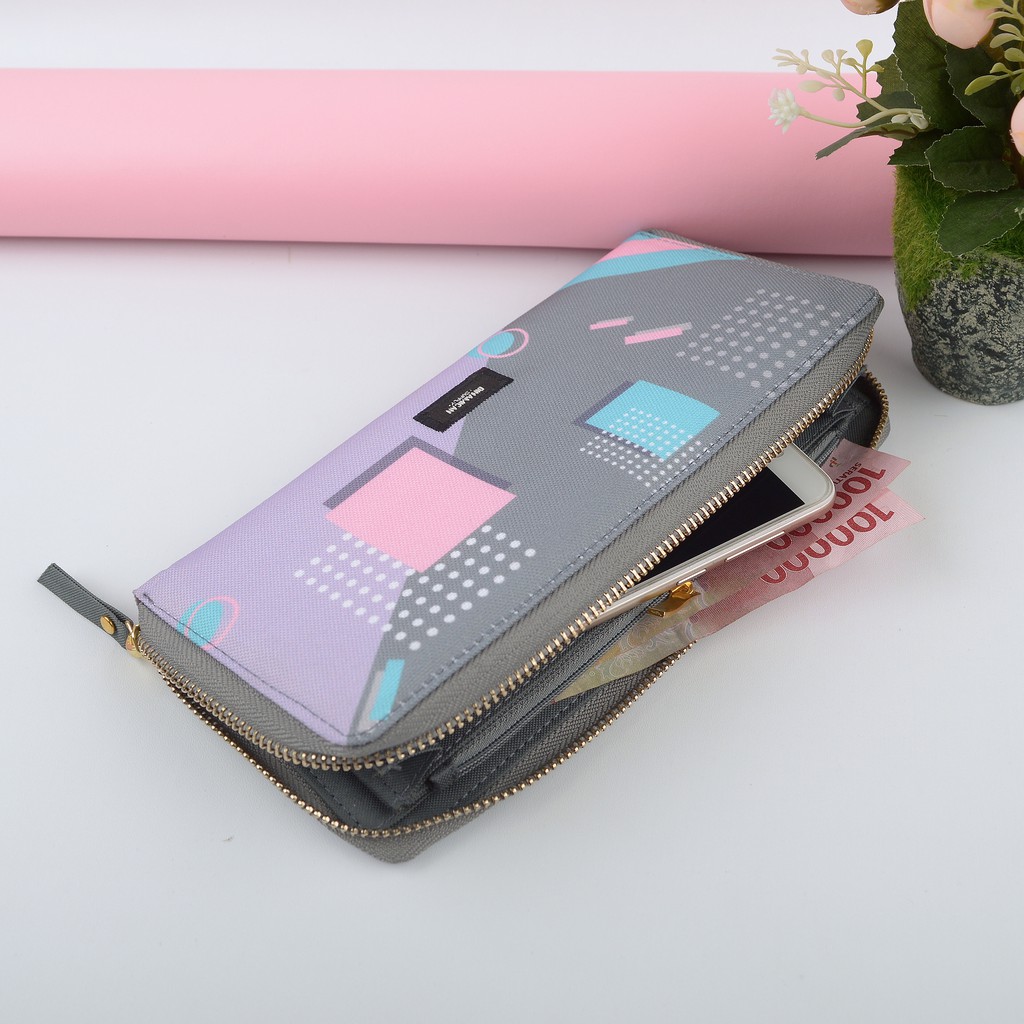 Dompet Esme Pink Grey