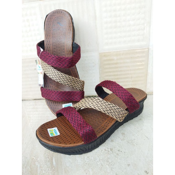 sandal wanita turki slempang adesa/sandal wanita terbaru