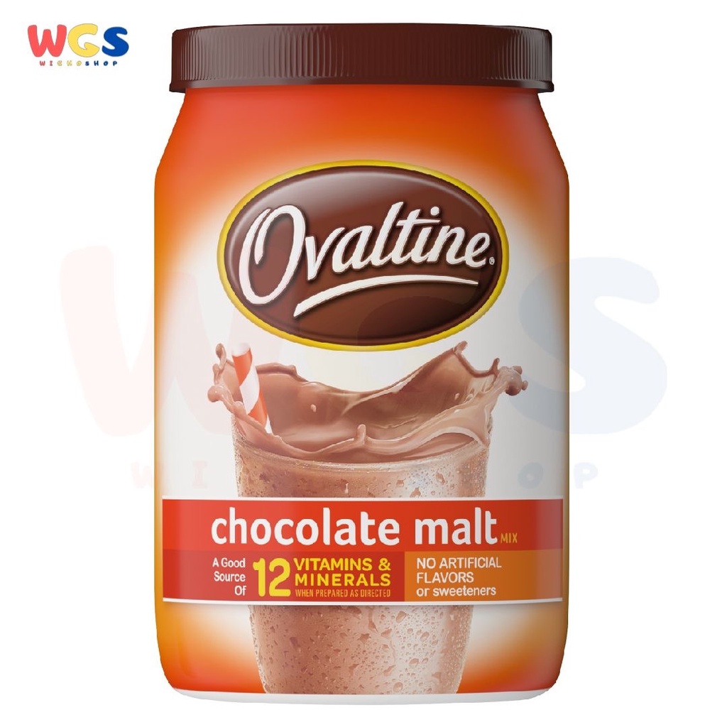 Ovaltine Chocolate Malt Milk Mix 12 oz Canister 340gr