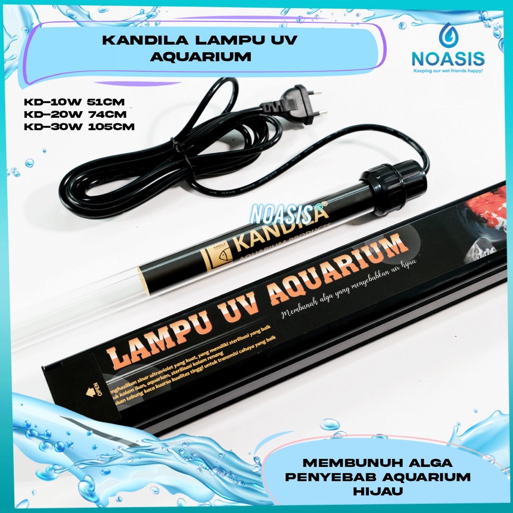 NOASIS LAMPU UV KOLAM IKAN KOI KANDILA BIG 10 20 30 W  WATT AQUARIUM