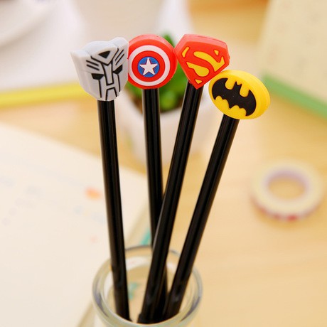 MoonLand 166 COD Pulpen Karakter Lucu Motif Logo Super Hero Transformer Captain Batman