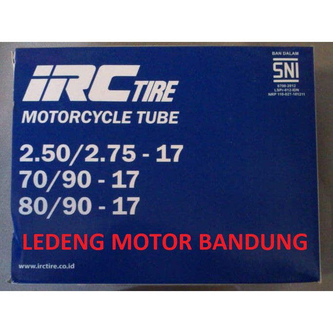 Ban Dalam IRC 250/275-17 atau 70/90-17 80/90-17 Motor Bebek