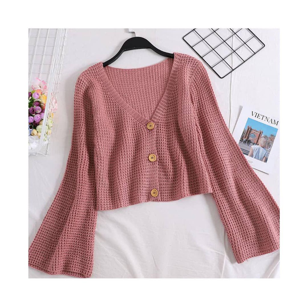 Nara Grosir - Karen Crop Outer l Cardigan Wanita