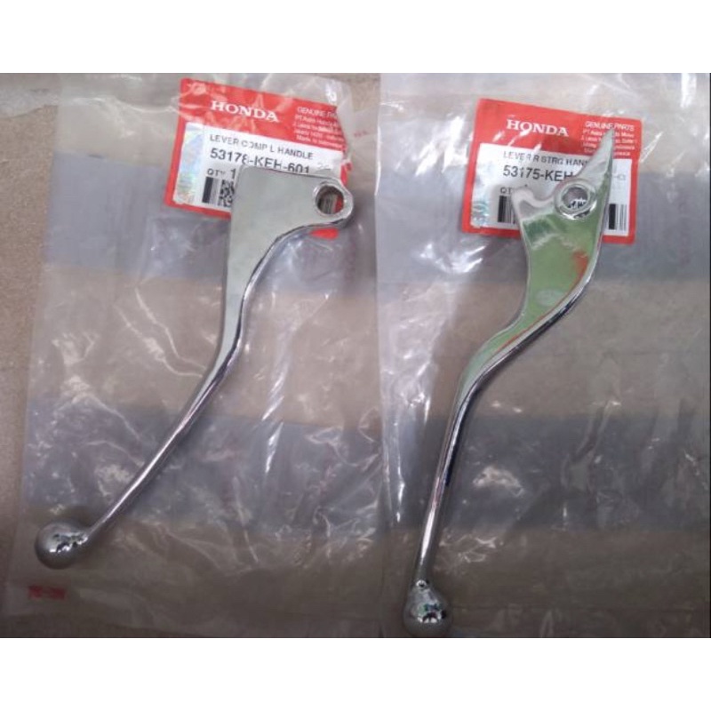 Tuas handle rem kanan kiri ori megapro tiger verza cbr cb150r chrome baru