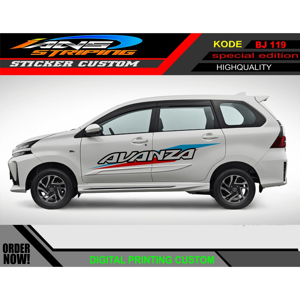 STICKER MOBIL AVANZA XENIA / PROMO STIKER MOBIL AGYA AYLA / STICKER HONDA JAZZ / STICKER DECAL MOBIL