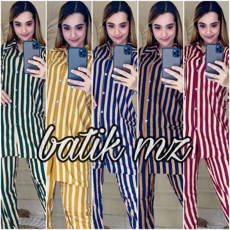 ✓setelan lurik | setelan tunik Malaysia | setelan wanita | stelan terviral | baju setelan | baju piy