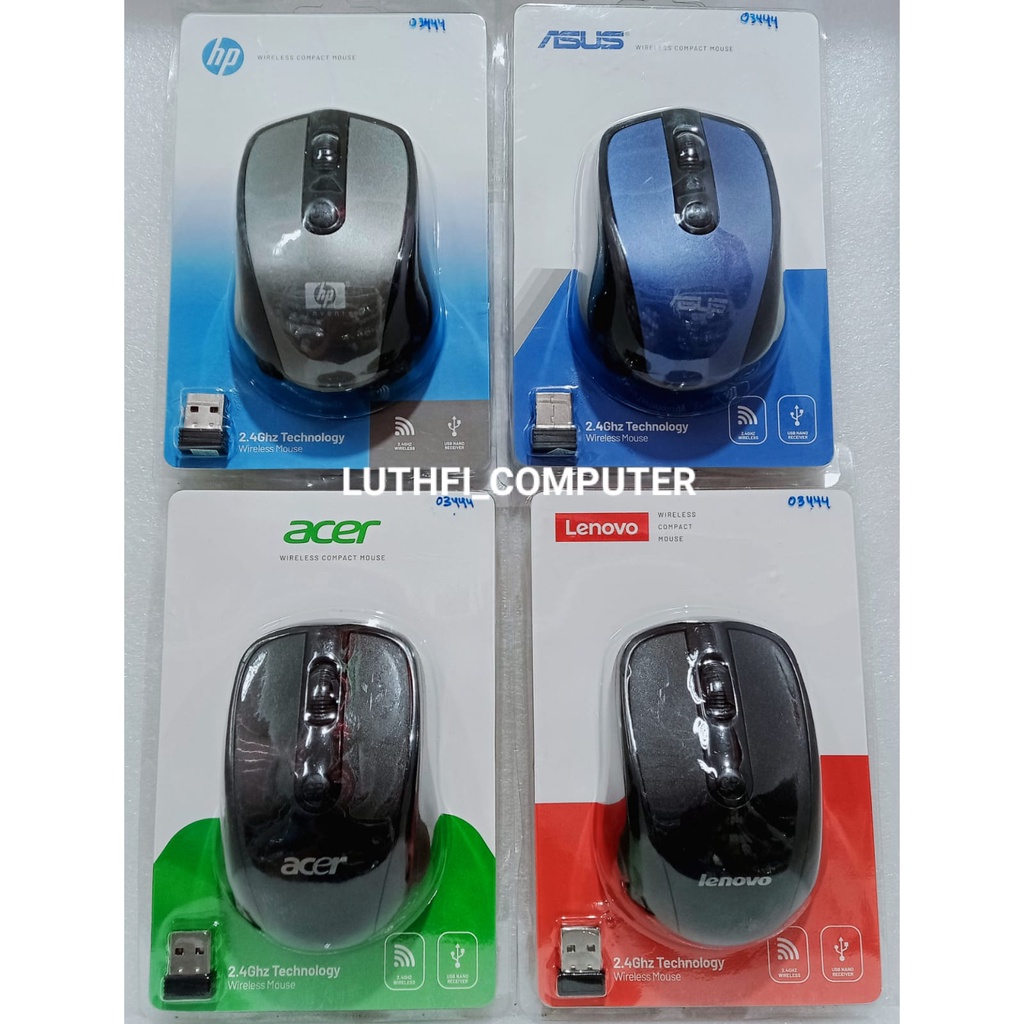 Mouse Branded Wireless HP , ASUS , ACER , LENOVO Termurah
