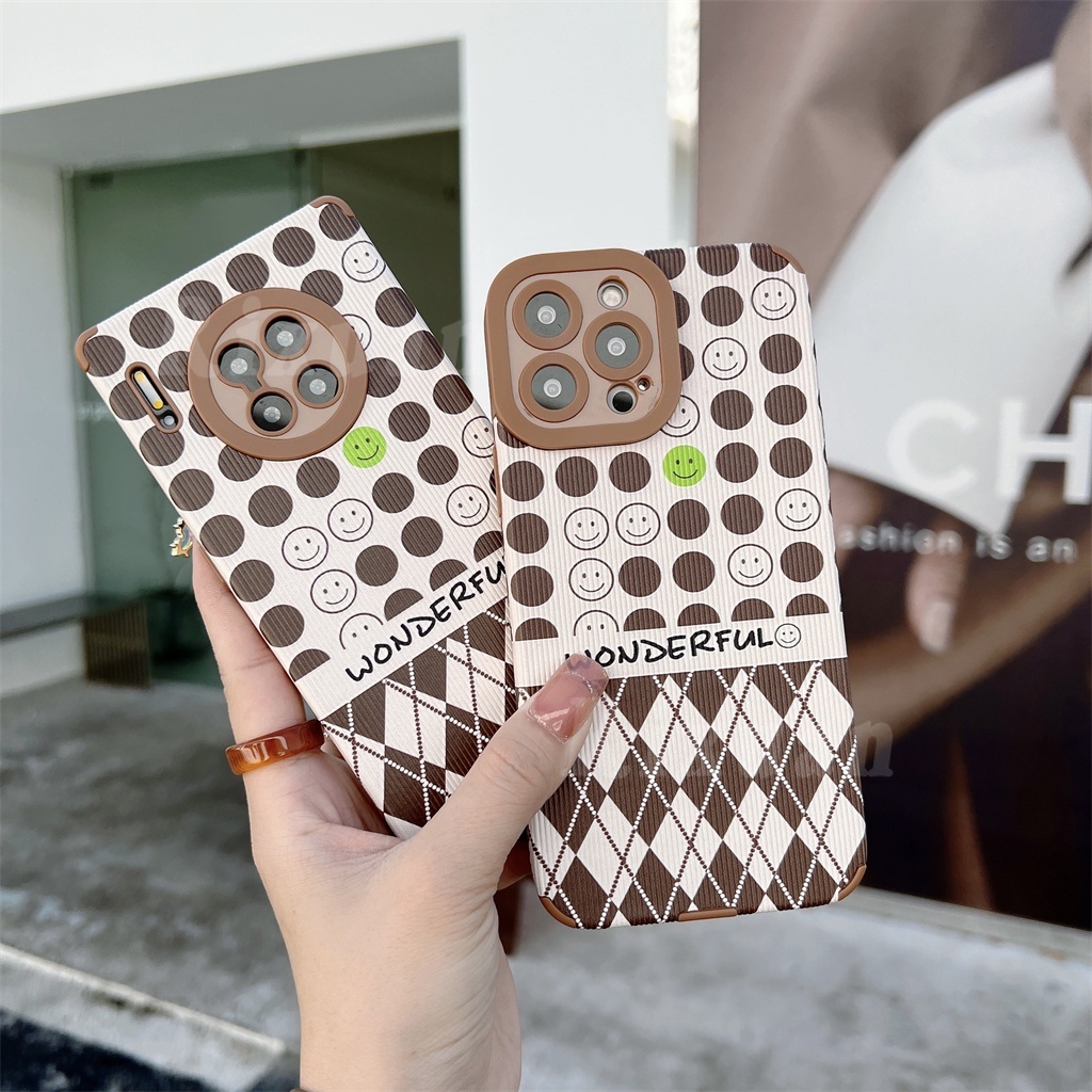 Soft Case Bahan Kulit Motif Bunga Untuk OPPO A16 A95 A54 A15 A3S A5S A7 A12 A53 A94 A74 A1K F9 F7 A9 A55 A31 Reno6Z RealmeC21Y 8 C25 C11 C12