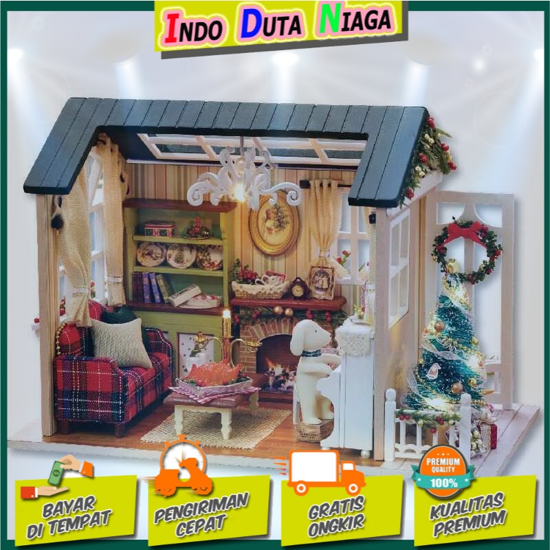 Pajangan Miniatur Rumah Boneka 3D DIY 1:24 - 8009A