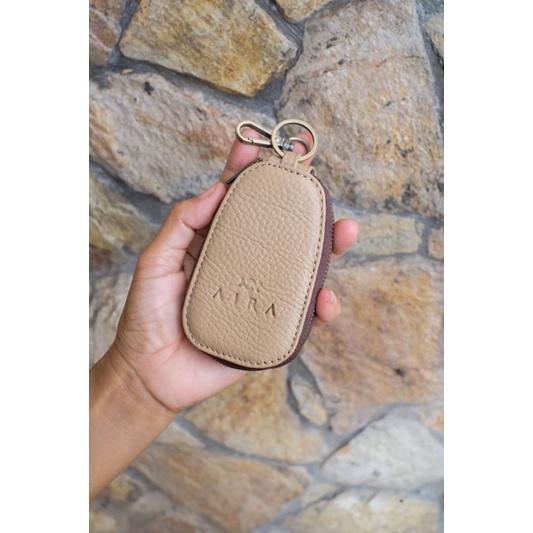 AIRA | Gantungan Kunci Kulit Asli STNK Holder Oval