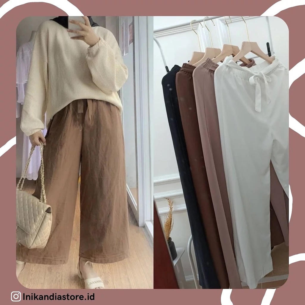 KULOT RIBBON PANTS / CELANA KULOT PREMIUM 100%