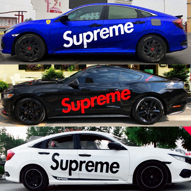 car supreme sticker