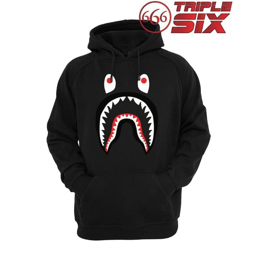 Jaket A Bathing Ape Bape Shark Hypebeast Jacket Distro Pria Wanita Fleece Polos Murah