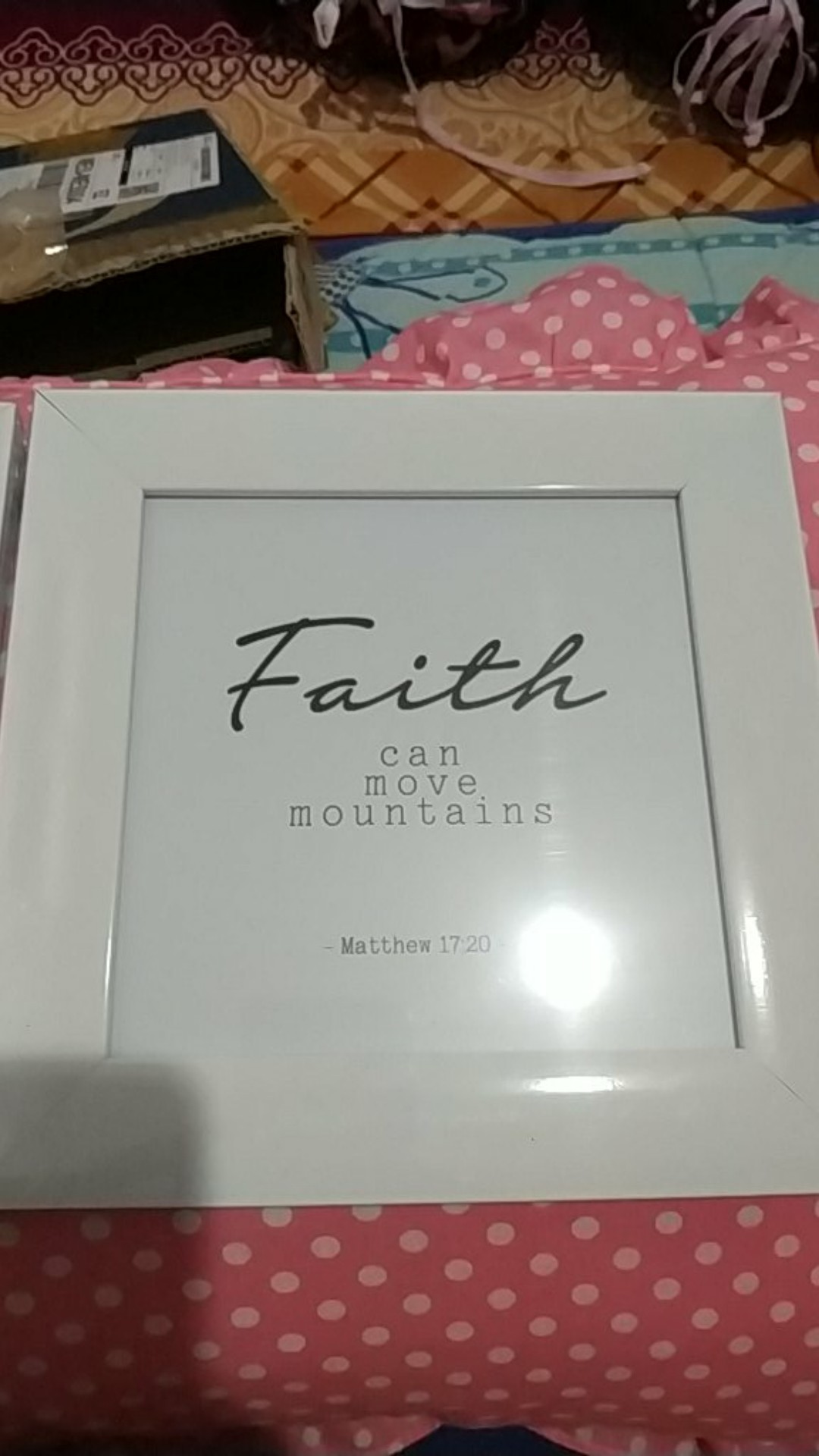 Hiasan Dinding Kristen, Faith, Hope, Love, Pigura Ayat Alkitab,  Bible Wall Decor, Poster Kristen