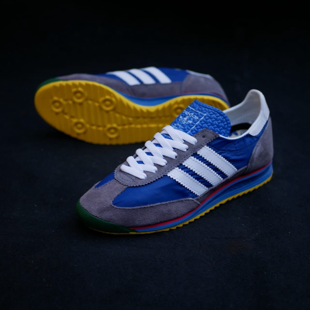 SEPATU ADIDAS ORIGINAL SL72 VINTAGE NAVY BLUE WHITE