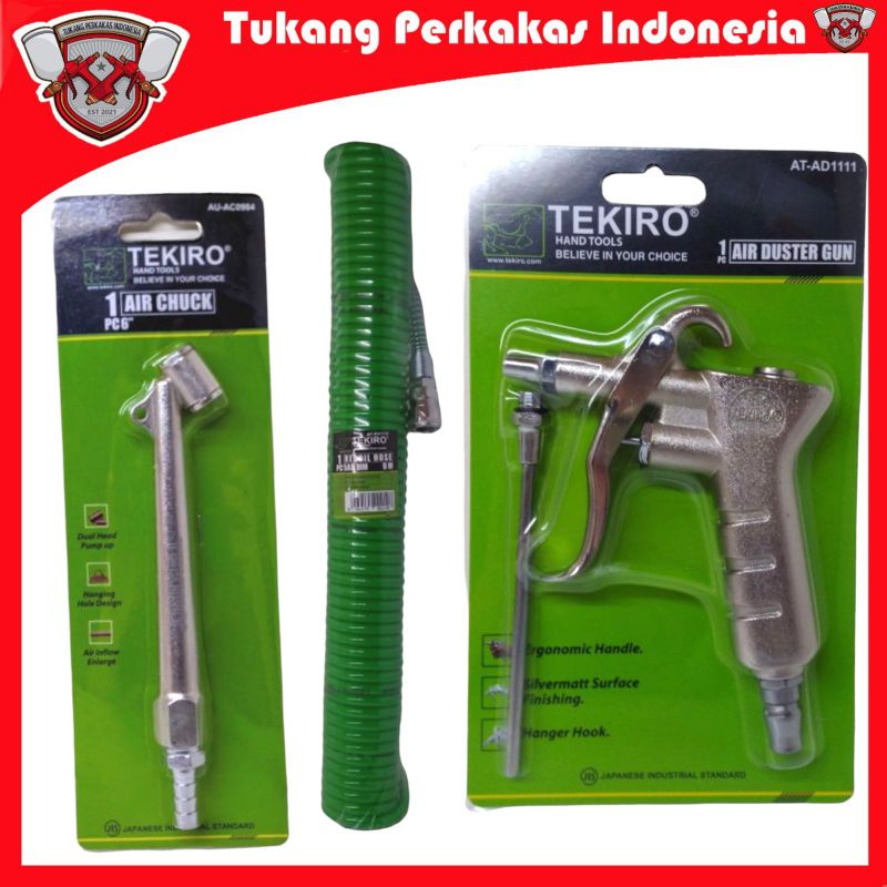 PAKET ISI ANGIN KOMPRESOR SET 3PCS  AIR DUSTER SELANG REKOIL 12M ISI ANGIN