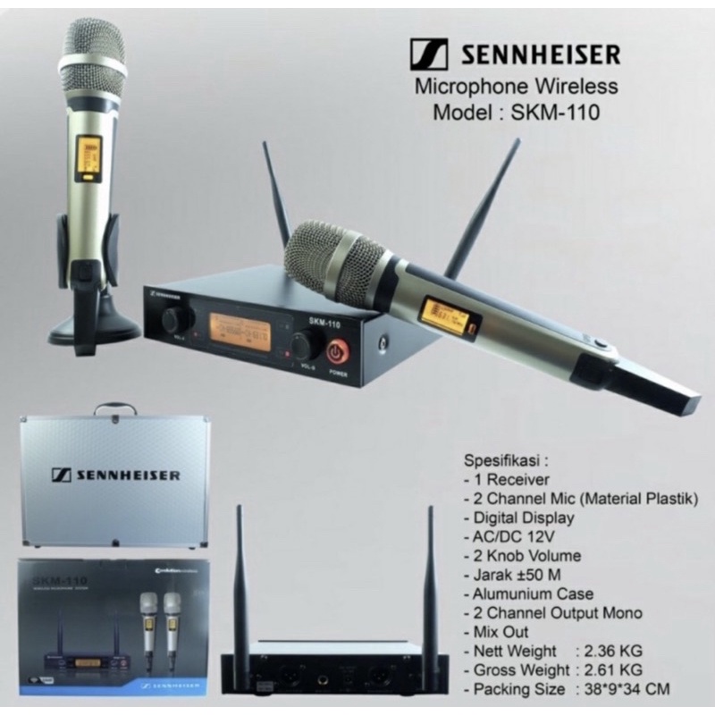 Mic Wireless SENNHEISER SKM110/SKM 110 FREE KOPER ( HANDHELD )