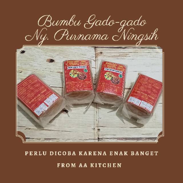 

Bumbu Gado2 | Sate | Pecel | Lotek | Ny. Purnama Ningsih