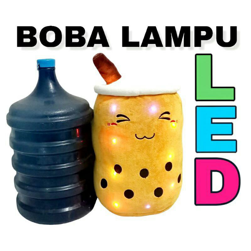 ( BISA COD ) Boneka Boba Lampu LED jumbo murah viral bahan halus tinggi 45cm boneka Boba jumbo 70cm murah LED beranak boneka Boba kecil sedang mini