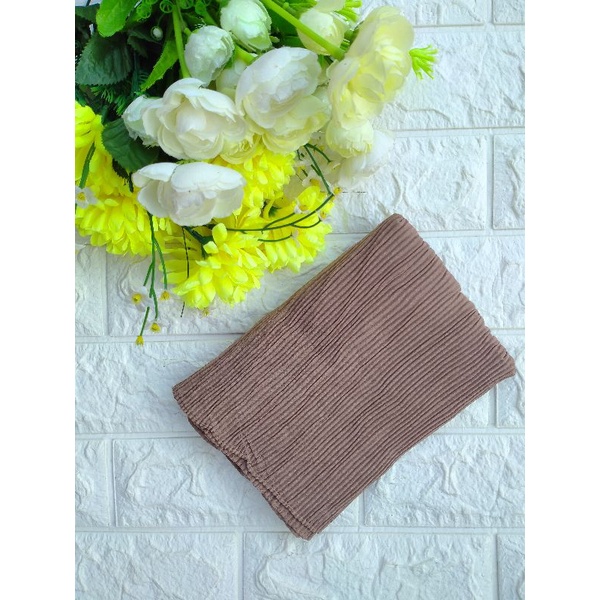 PASHMINA PLISKET by ASSYIFA ••pasmina plisket lidi-Toska