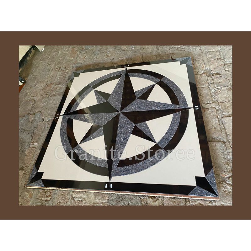 Granit Pola Motif Bintang 120X120 Full Size