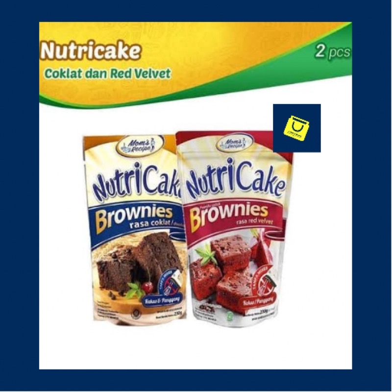 

Nutricake Brownies 230 Gram Praktis Tepung Instant