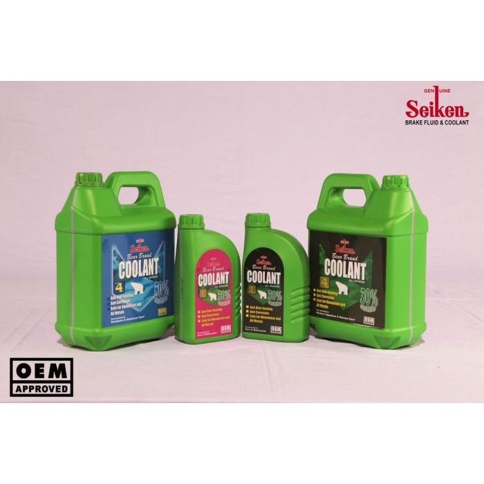 Seiken Bear Brand Coolant 30% Concentrate 4 L Air Radiator Mobil Galon