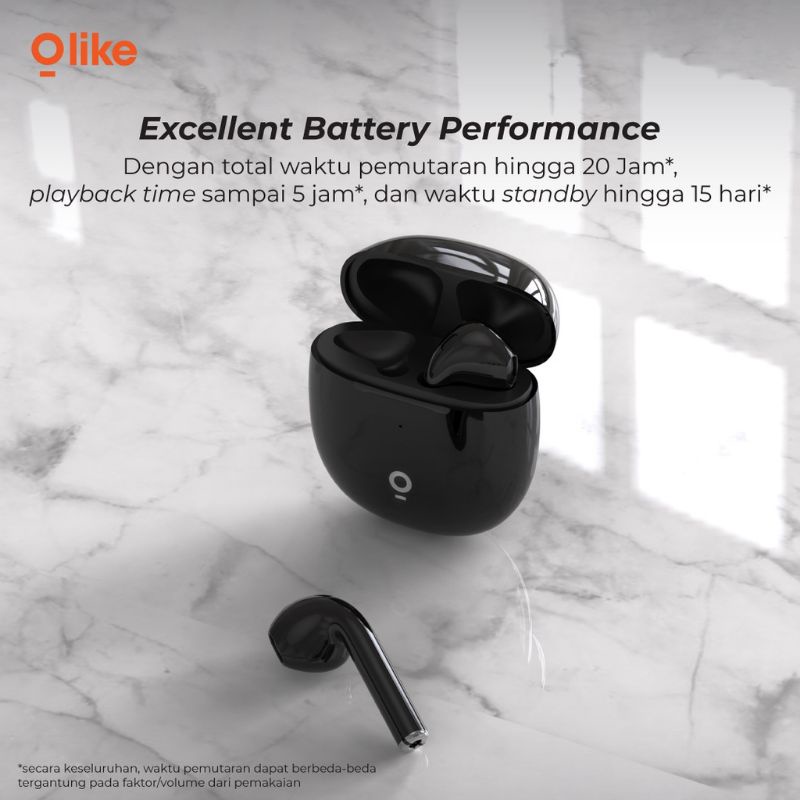 TRUE WIRELESS EARPHONE OLIKE T101 GARANSI 1 TAHUN