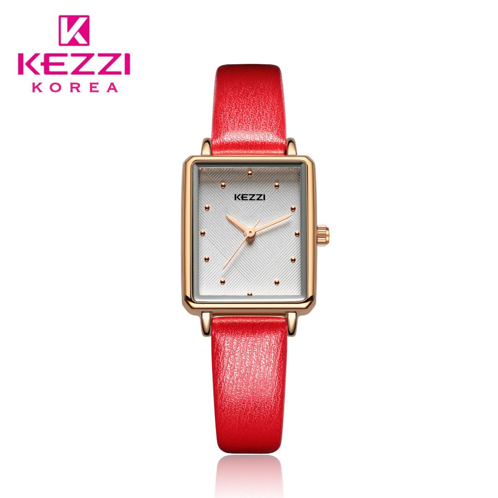 Kezzi Korea 1932 Merah - Jam Tangan Fashion Wanita - Model Analog