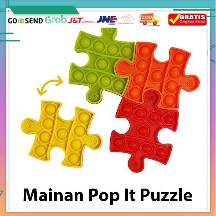 Mainan Pop It Puzzle Shape Fidget Push Pop It Bentuk Random Tik Tok / Pop Its Mainan Anak BS Beautif