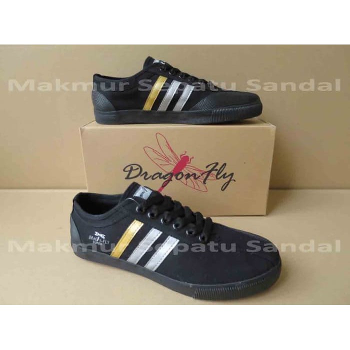 Sneaker Wanita Korea  A25F8  Sepatu Capung - Dragonfly Amazon - Hitam - 37