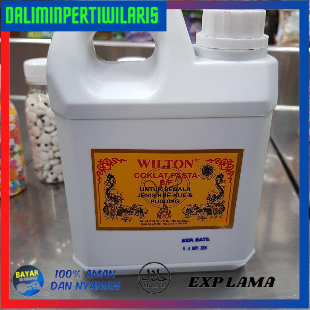 

( BISA COD ) PASTA COKLAT WILTON BF 1L / Black Forest besar 1 Liter / 1 KG BOOM SALE [Kode 1|Kode