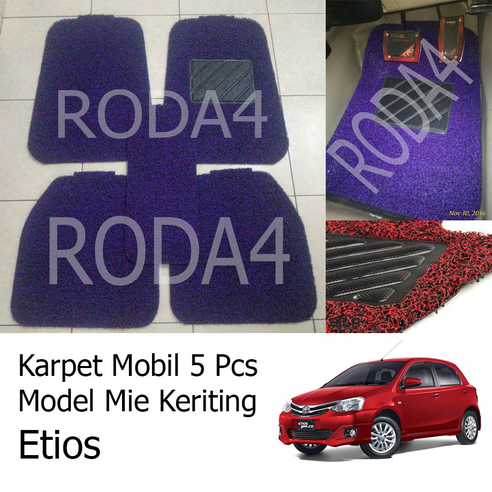 Karpet Mobil / Car Carpet / Floor Mats Universal Model Mie Keriting Etios