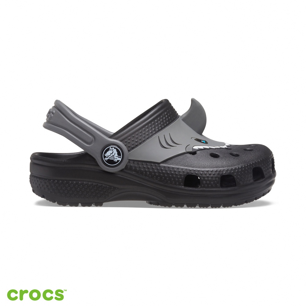 Crocs Shark Tanduk Fun Lab Kids / Sandal Anak / Crocs Kids Unisex / Sandal Anak Laki dan Perempuan / Anti Licin - Black - -207072-001