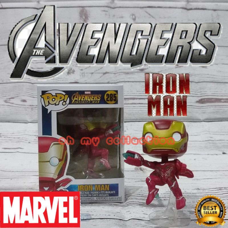 {COD} PROMO!!! Funko Pop Marvel Avengers Infinity War Ironman #285| Funko Pop Ironman|Action Figure Marvel Ironman| Action Figure Ironman